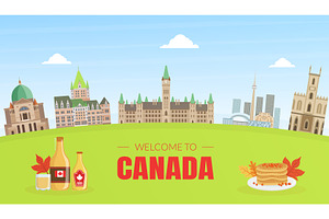 Canada Banner Template with, an Illustration by TopVectors