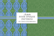 William Morris Blue & Green Pattern2, a Pattern Graphic by RachelStudio (Thumbnail 3 of 10)
