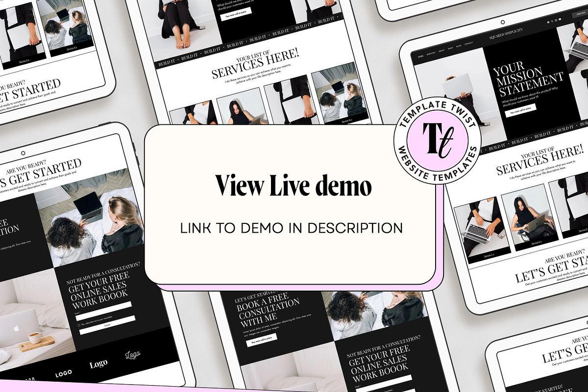 Wix Consulting Website Template, a Wix Template by Template Twist Shop (Photo 3 of 10)