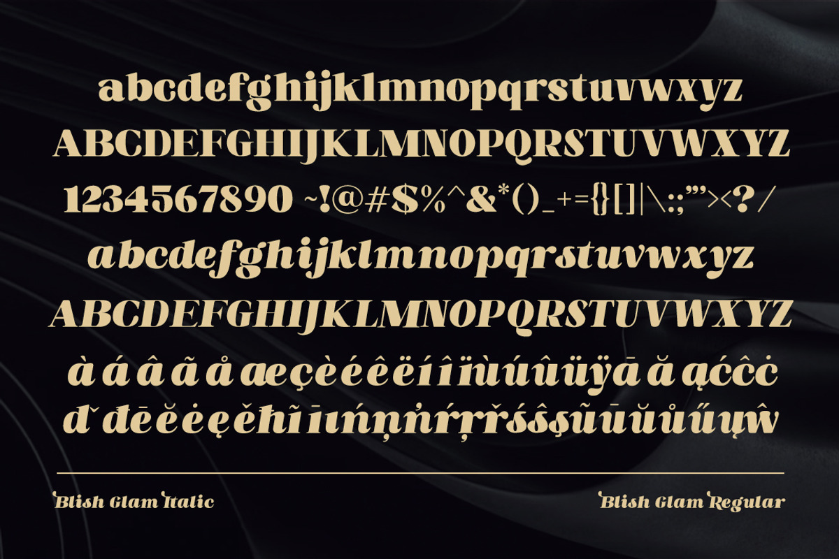 Blish Gham, a Font by Fontastic (Photo 11 of 13)