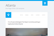 Atlanta - One Page Premium Template, a Landing Page Template by Dani Aláez (Thumbnail 1 of 3)