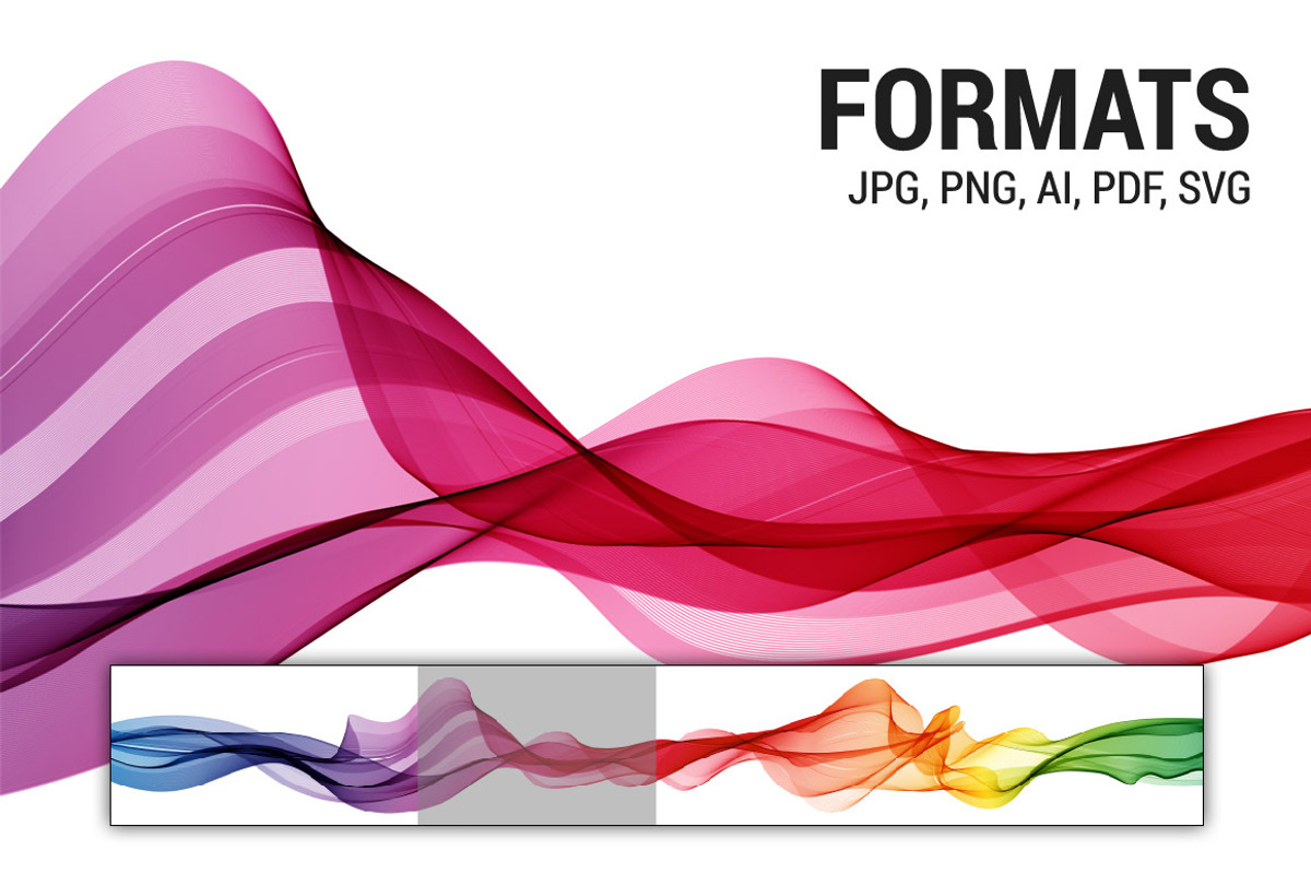 Abstract vector spectrum wave., an Illustration by ladik (Photo 2 of 5)