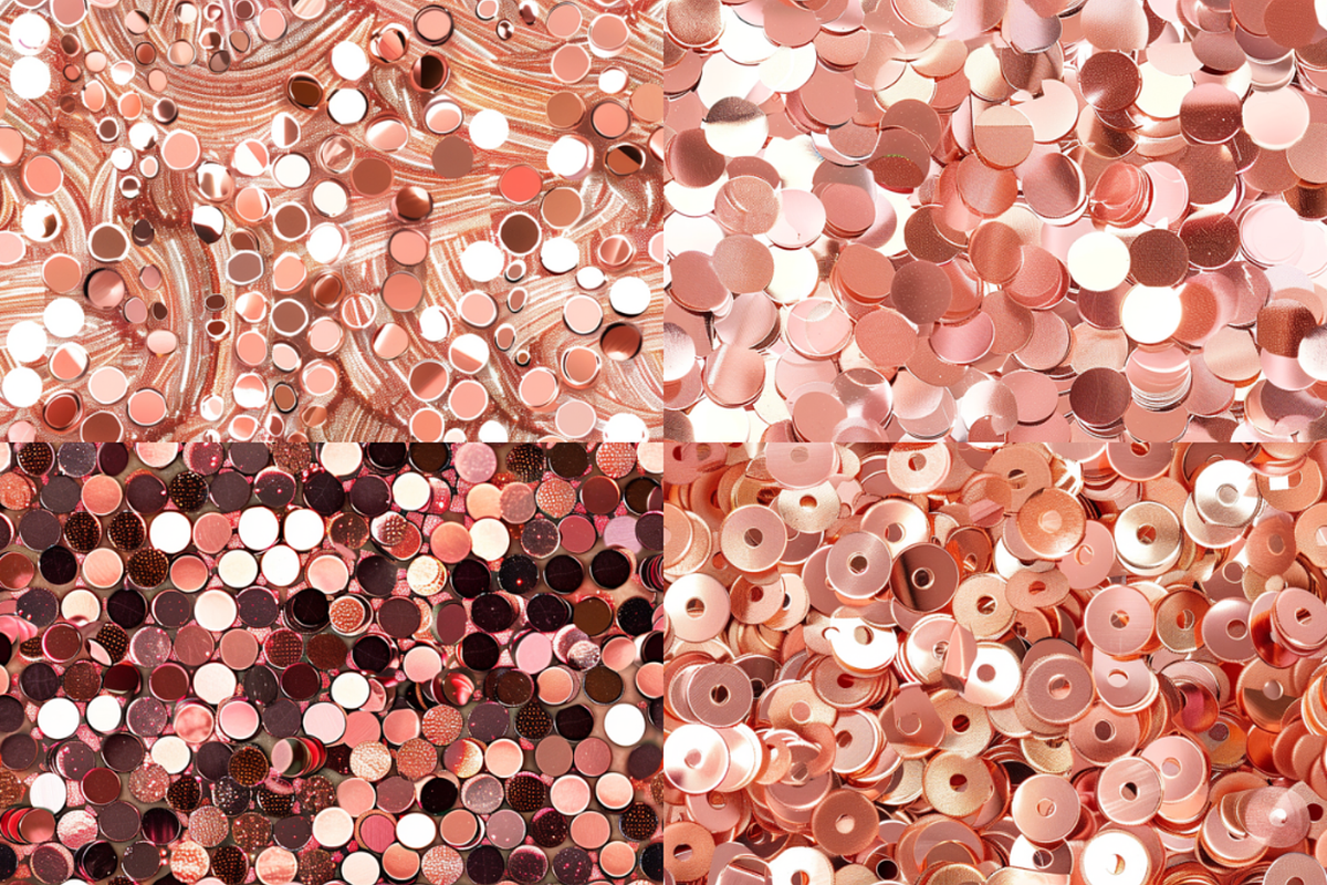Rose Gold Sequin Seamless Patterns, a Pattern Graphic by PrintablesByFranklyn (Photo 2 of 5)