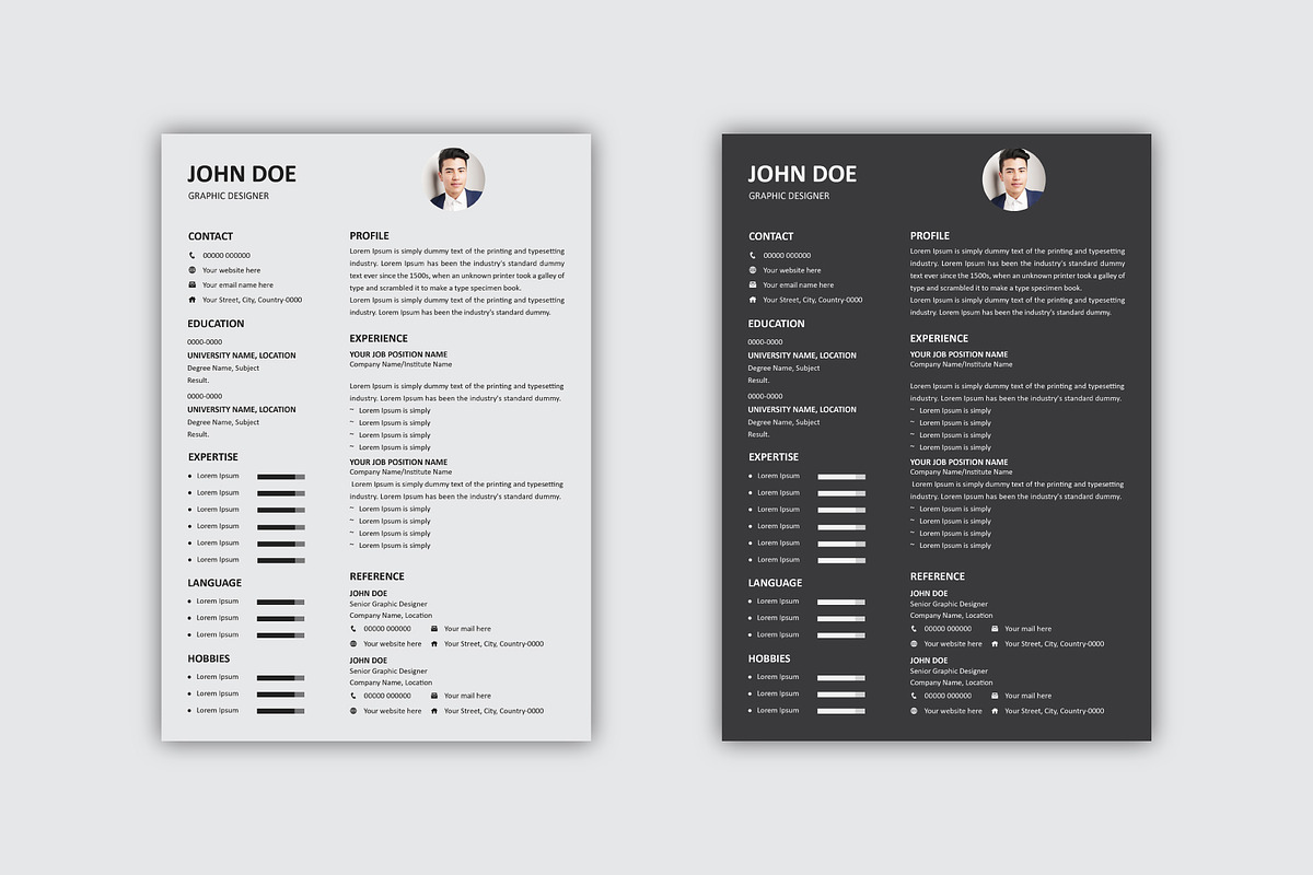 Minimal Modern Resume Template, a Resume Template by Annudesign (Photo 5 of 9)
