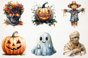 Hand-Painted Halloween Clipart, an Illustration by RobertsArt (Thumbnail 2 of 7)