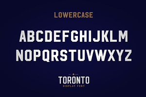 TORONTO DISPLAY FONT