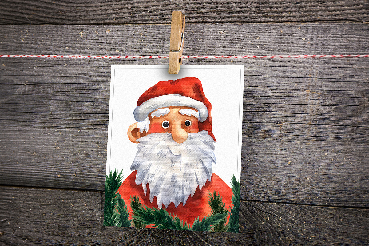 Christmas Friends - Watercolor Set, an Animal Illustration by Mashamashastu (Photo 11 of 11)