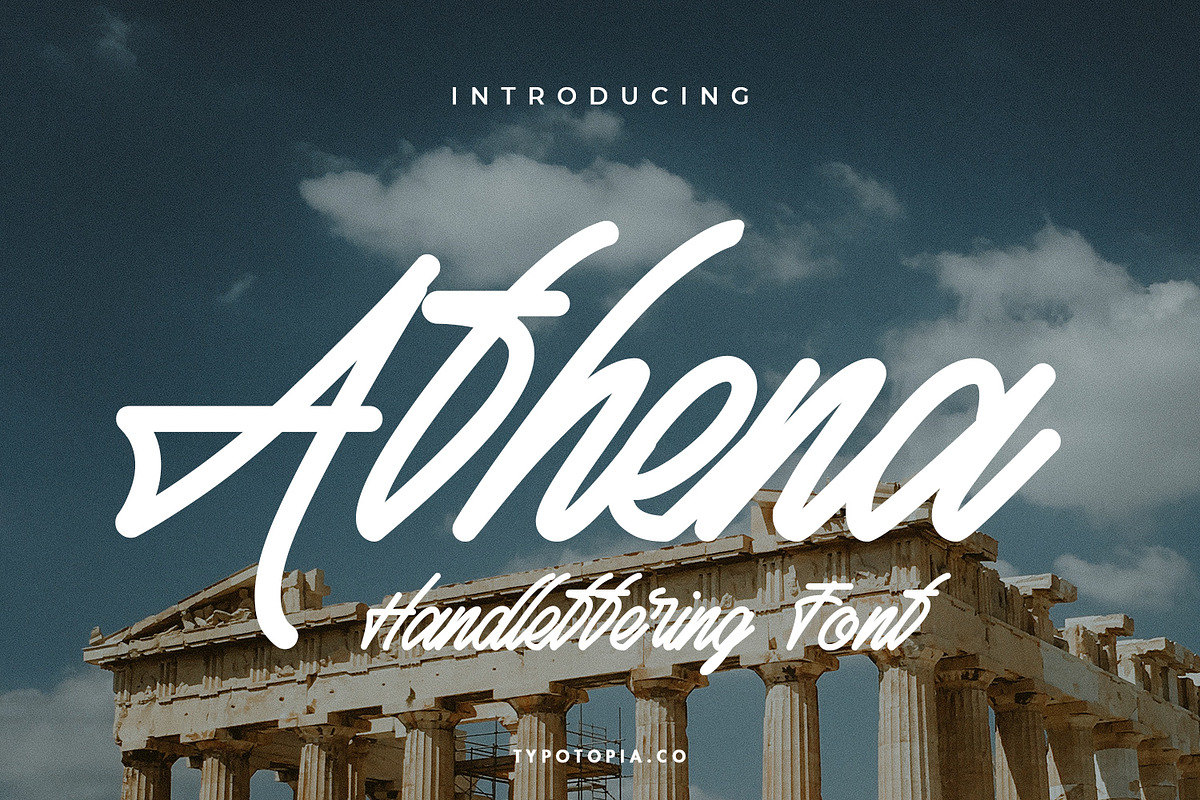 Athena Script Font, a Script Font by edukka (Photo 1 of 10)