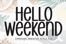 Hello Weekend | Script Font