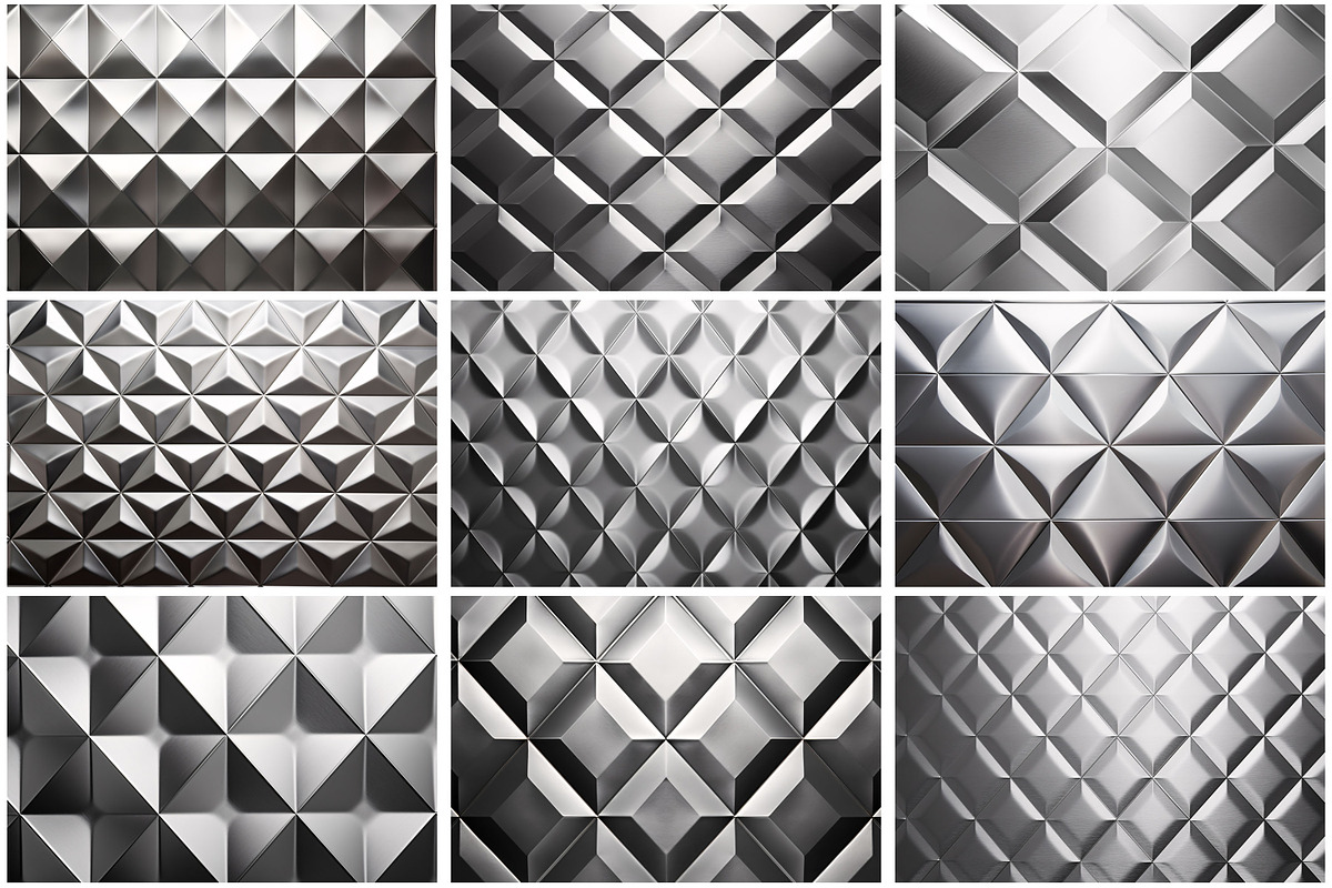 Metallic Polygonal Pattern Backdrop, a Texture Graphic by Forhadx5 (Photo 3 of 6)