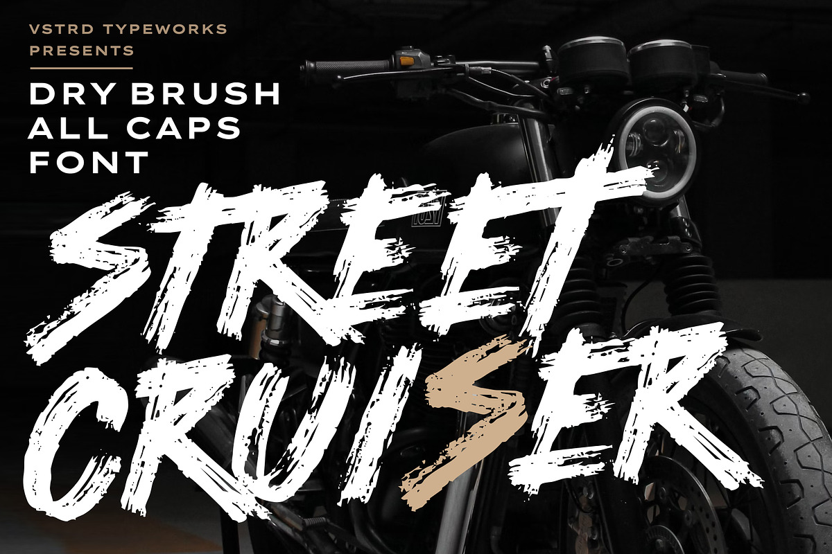 STREET CRUISER - Dry Brush Font, a Font by VASTARD STUDIO (Photo 1 of 12)