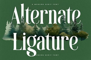 Theforest Modern Serif Font