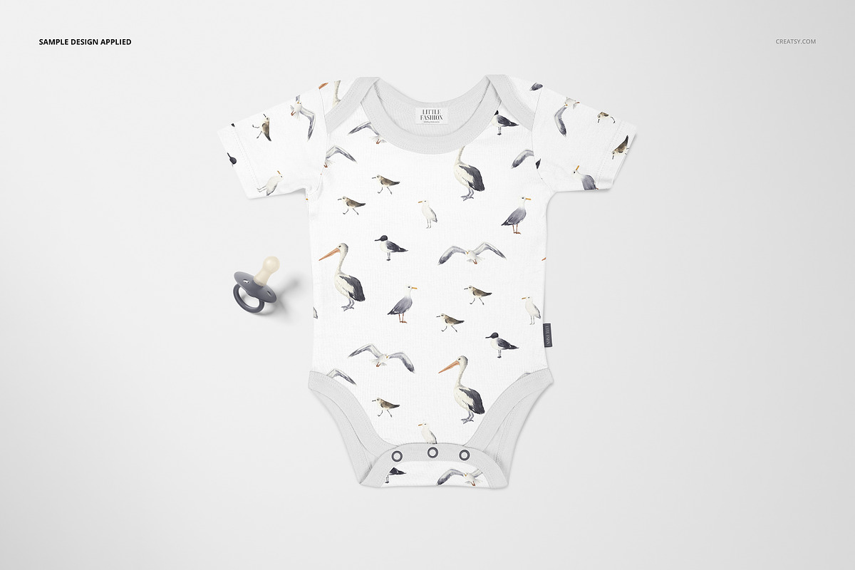 Baby Onesie Mockup Set, an Apparel Mockup by creatsy5 (Photo 4 of 9)