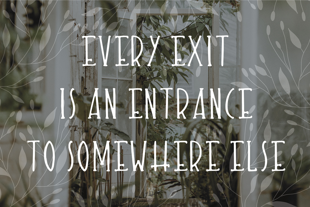 The Secret Door. Cute handdrawn font, a Serif Font by Sentimental postman (Photo 2 of 4)