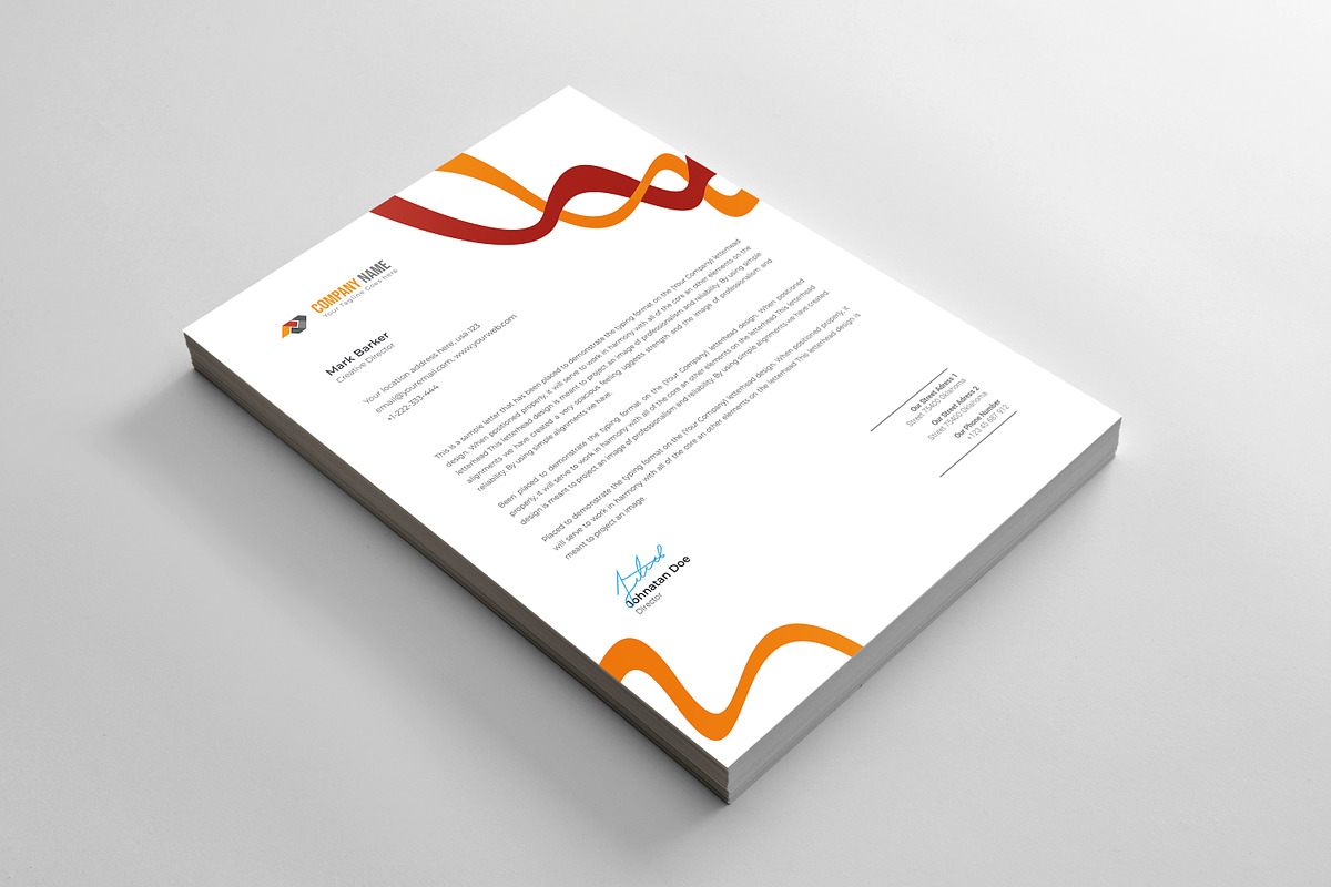 Letterhead, a Stationery Template by Curve Design (Photo 3 of 4)