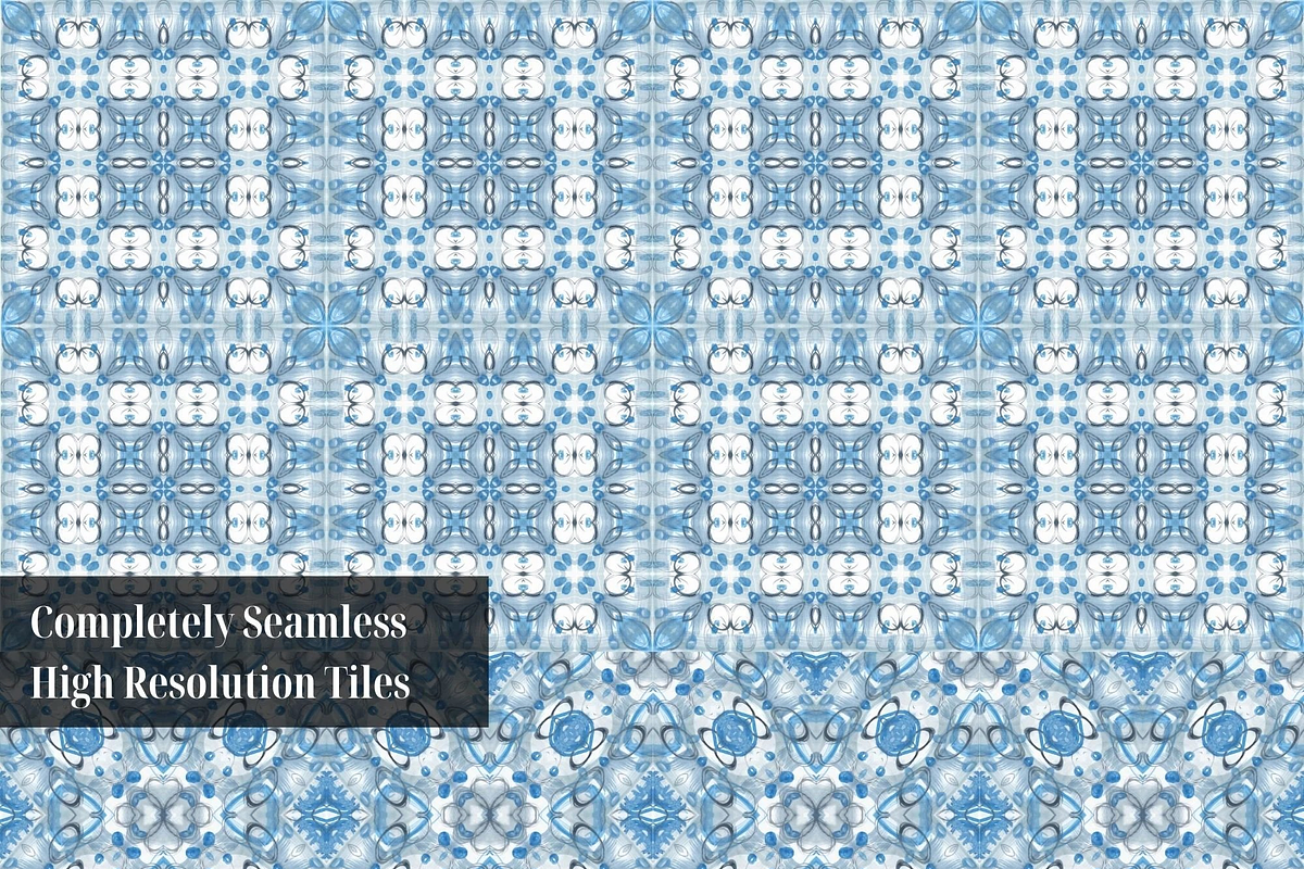 Blue Porcelain Abstract Patterns, a Pattern Graphic by Gen Aumonier (Photo 9 of 14)