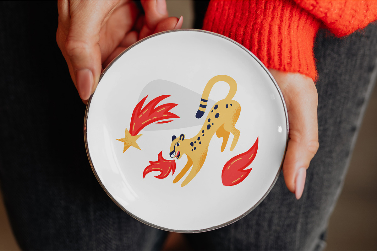Smoking Hot | Fiery vector set, an Illustration by katieromanoff_art (Photo 4 of 15)