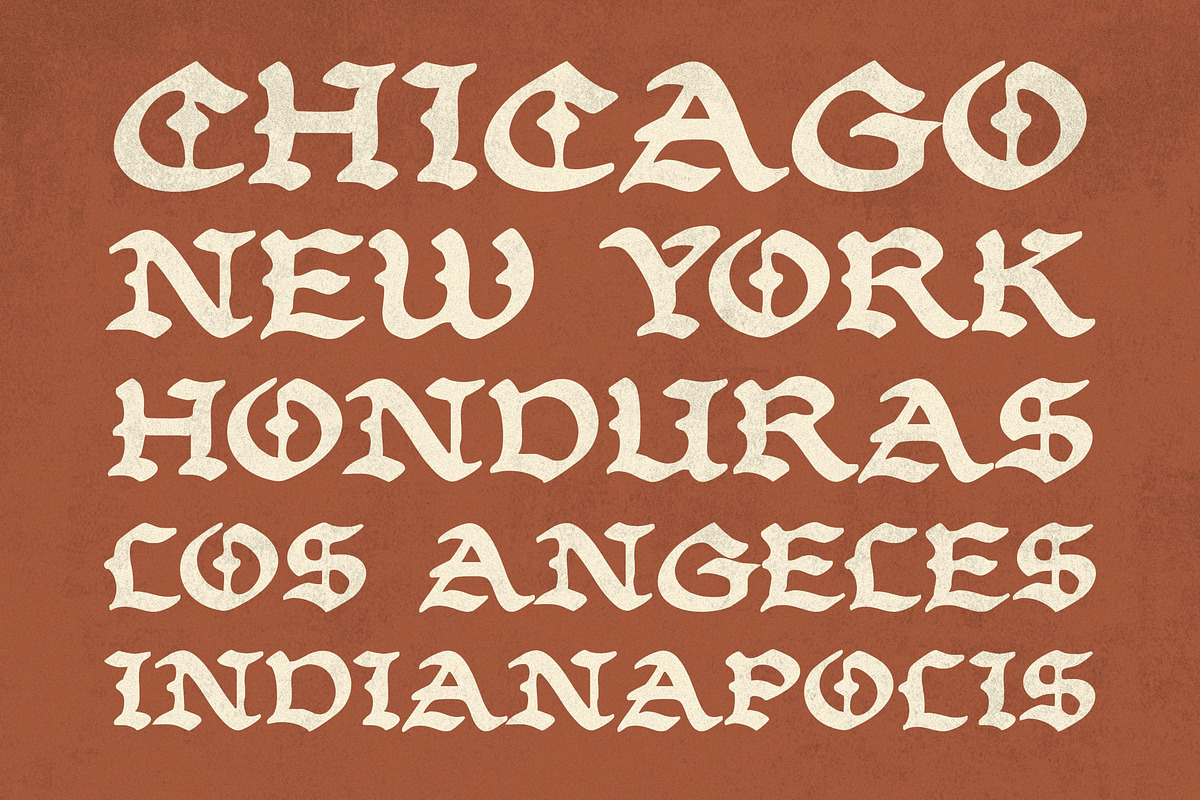Bandosa - Handmade Blackletter Font, a Blackletter Font by Blankids Studio (Photo 8 of 11)