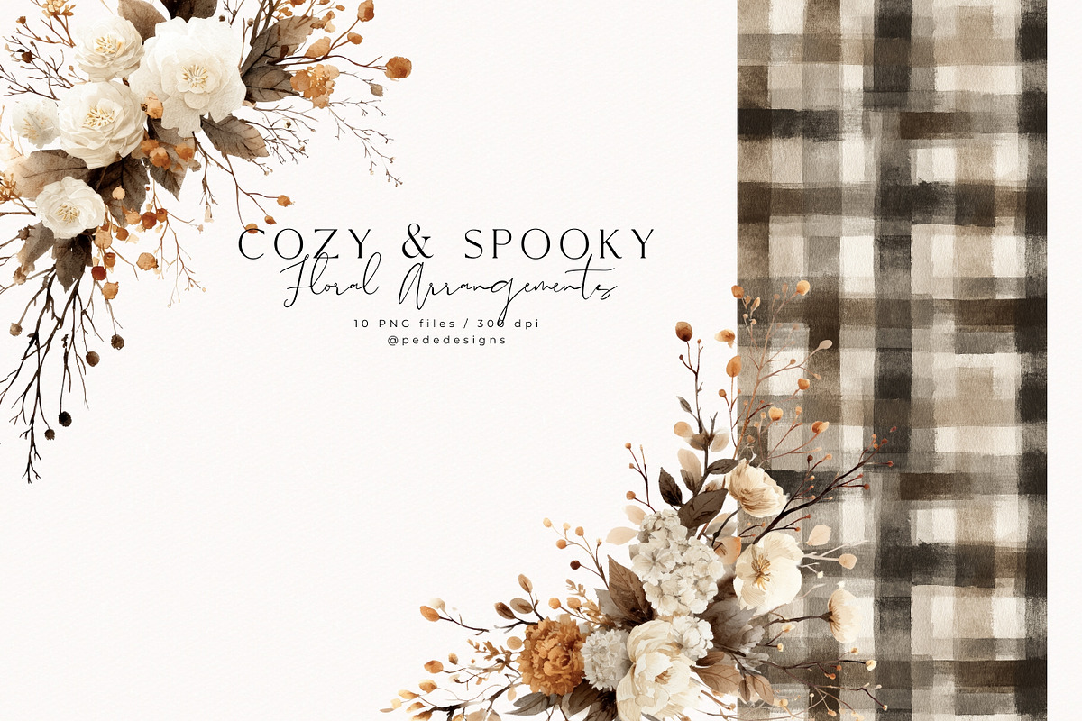 Cozy & Spooky Collection, a Seasonal Illustration by PeDe Designs (Photo 14 of 30)
