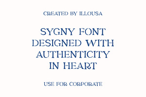 Sygny Serif Typeface