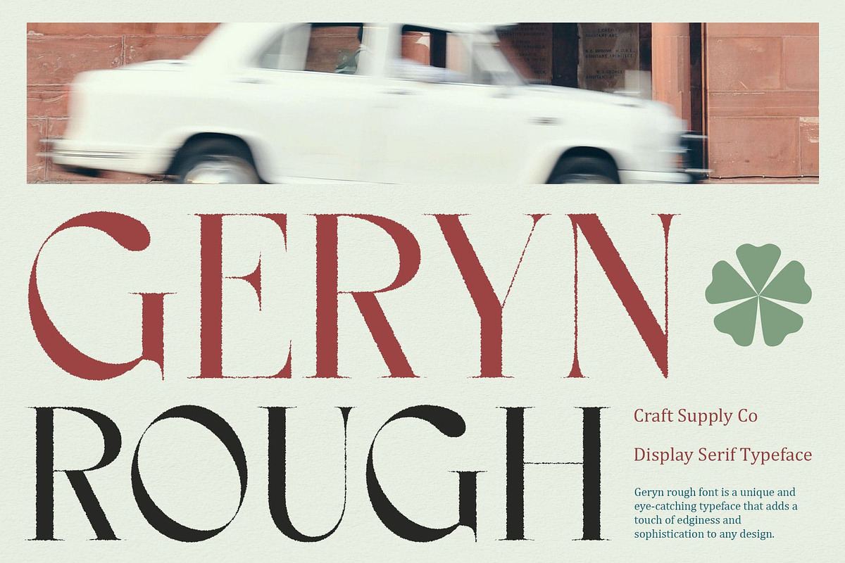 Geryn Rough, a Serif Font by Craft Supply Co. (Photo 1 of 8)
