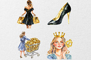 Black and Gold  Black Friday, an Illustration by DreamCafeArt (Thumbnail 7 of 7)