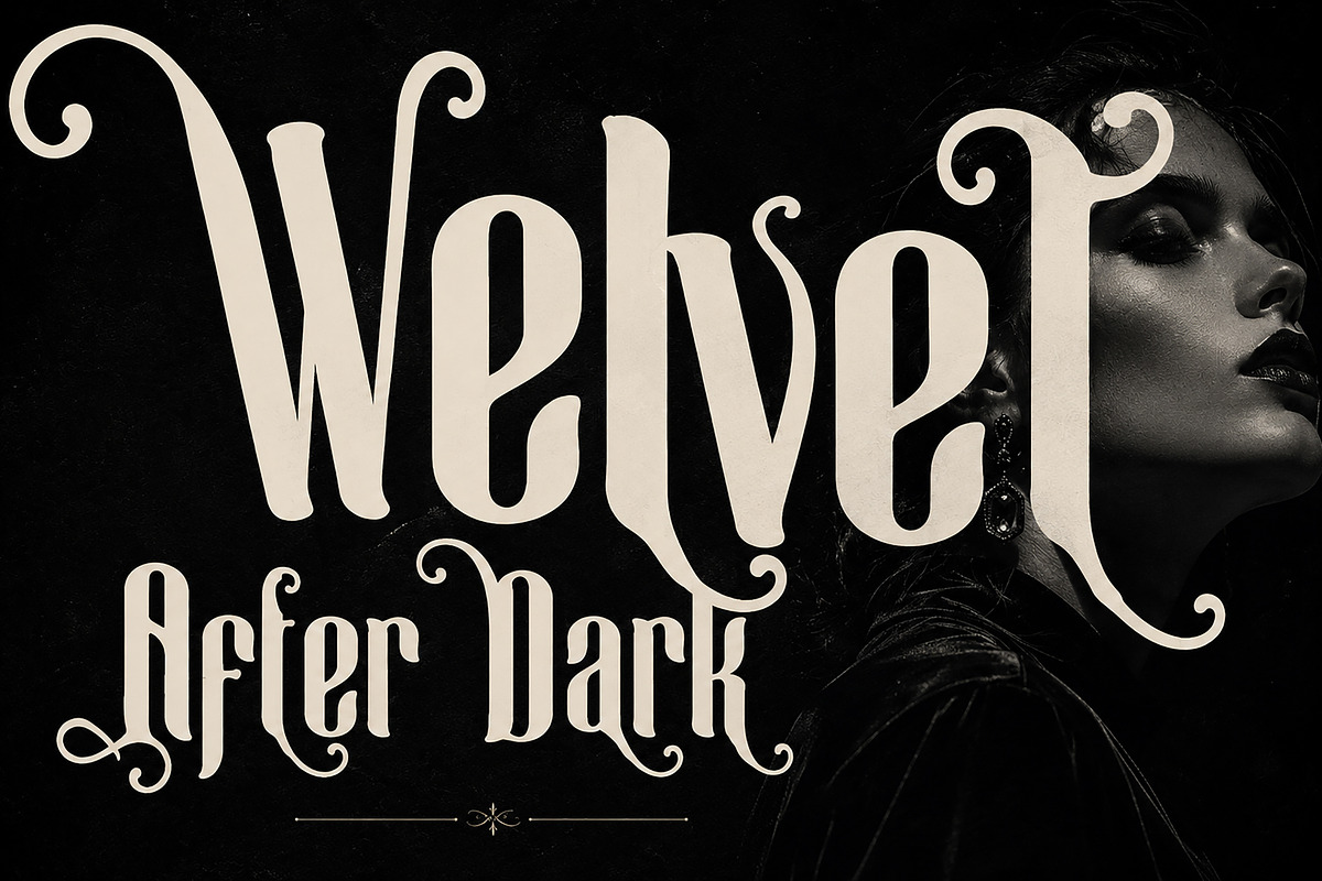 Velvet Angel – Elegant Display Font, a Script Font by Wow Magic (Photo 4 of 5)