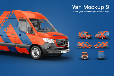 Van Mockup 9, an Advertising Mockup by Mockupix