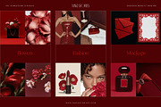 Bold Moody Red Aesthetic Stock Image, a Beauty & Fashion Photo by Make Stories Studio (Thumbnail 3 of 8)