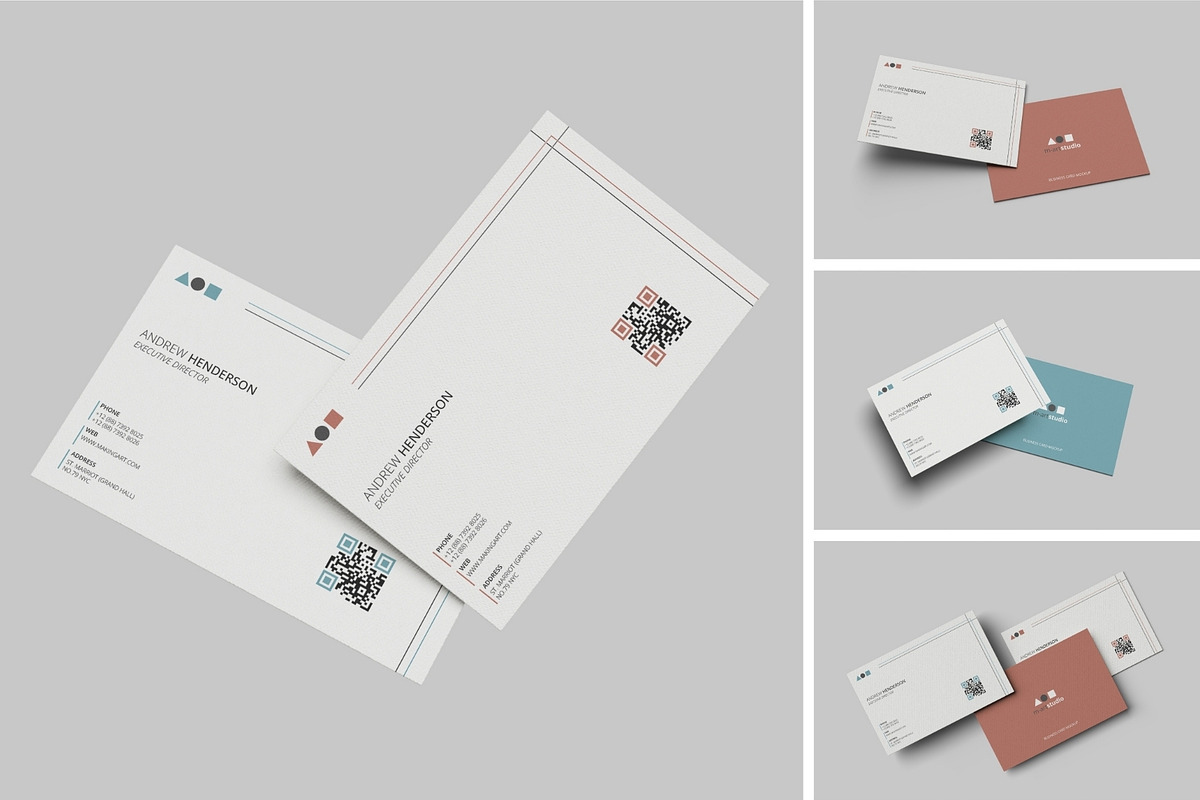 Realistic Business Card Mockup PSD, an Advertising Mockup by MA-KING_ART (Photo 1 of 5)