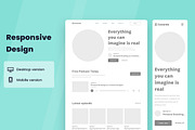 Podcast Wireframe Website, a Wireframe Template by INSPR STD (Thumbnail 5 of 6)