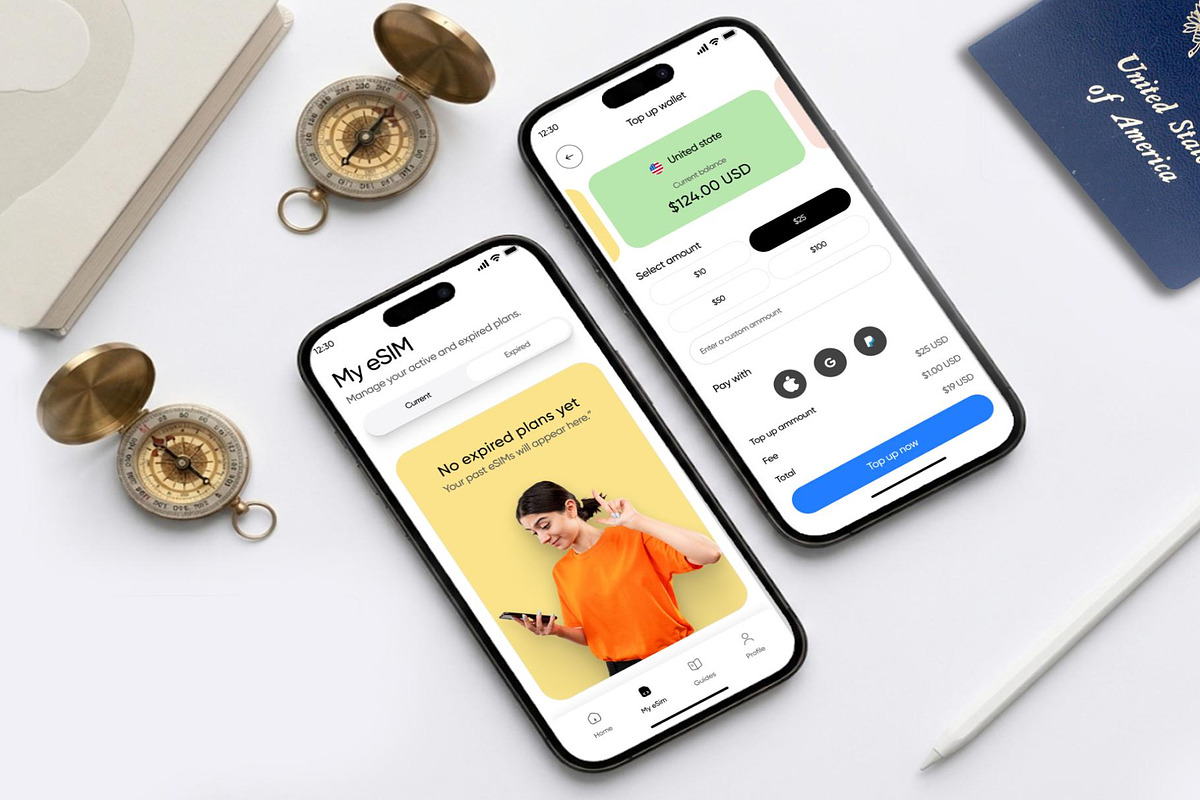 Global Esim App Product Ui Kit Dark, an UI Kit Template by Lumina_ui_ux202 (Photo 8 of 8)