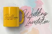 Billiams - Handwritten Font, a Script Font by Alphaleonis_std (Thumbnail 4 of 9)
