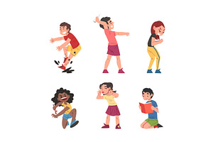 Little Boy and Girl Having Good and, a Person Illustration by TopVectors
