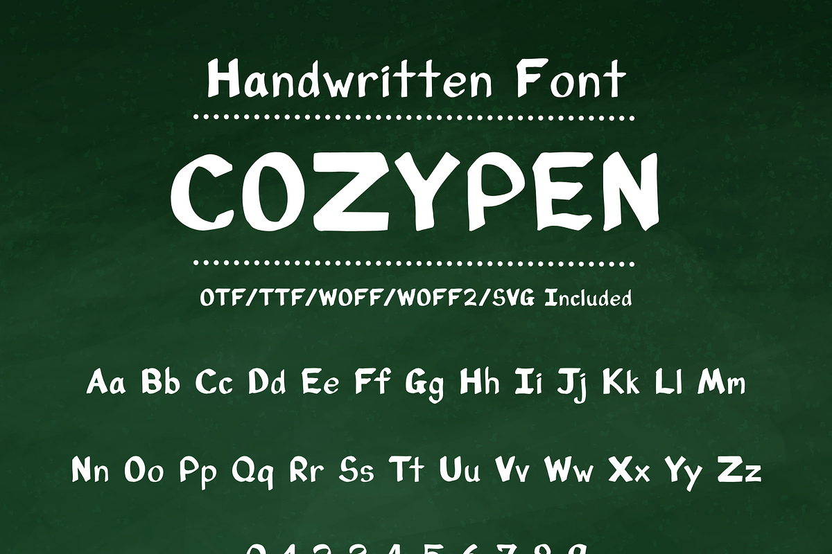 CozyPen - Handwritten Font, a Handwritten Font by ZoloDesignHub (Photo 9 of 11)