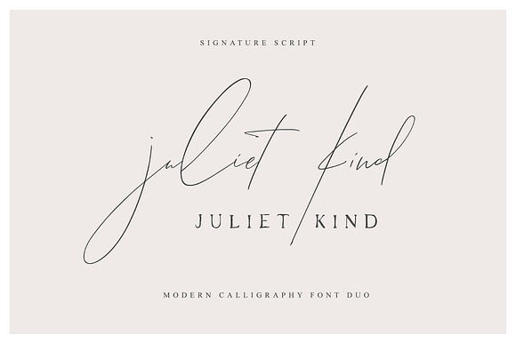 Juliet Kind Font DUO preview 7