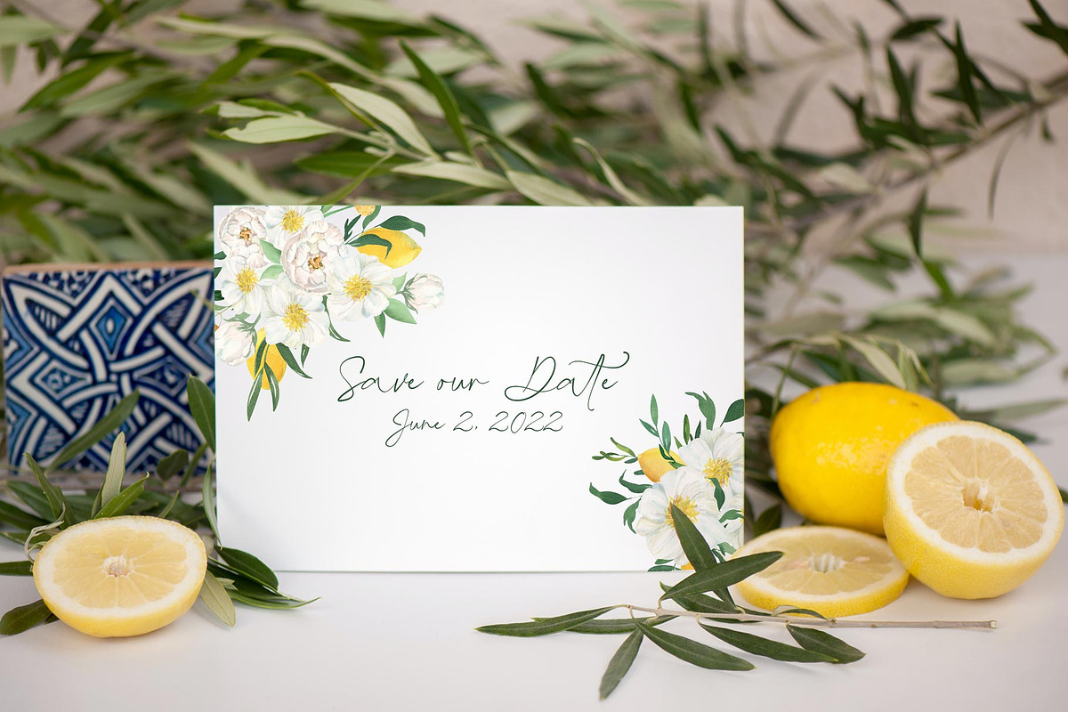 Renaissance. White Flowers & Citrus, a Decorative Illustration by Catch the Dream Art (Photo 7 of 10)