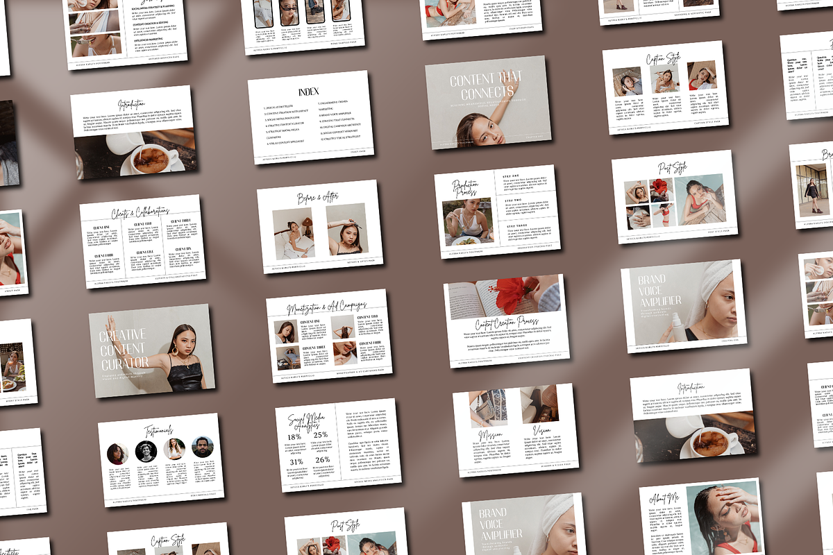 PORTFOLIO CANVA TEMPLATE, a Marketing Template by The Little Lily Studio (Photo 4 of 5)