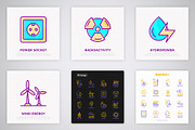 Energy | 16 Thin Line Icons Set, an Outline Icon by Alex Blogoodf (Thumbnail 6 of 9)