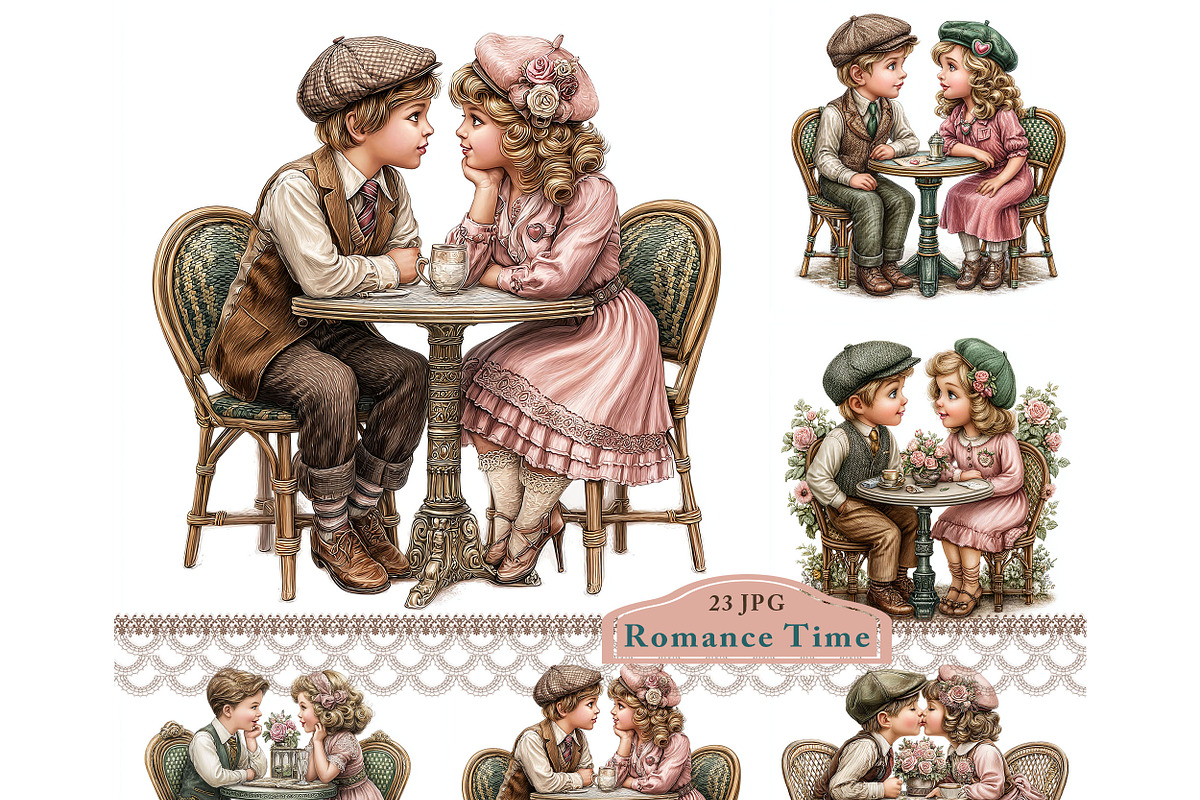 Romance Time Clipart JPG, a Person Illustration by Memories By Lea (Photo 1 of 20)