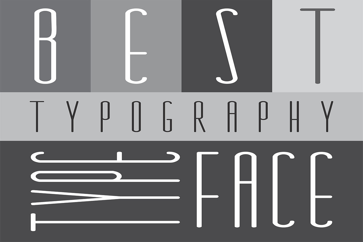 Oliver - modern font - three version preview 8