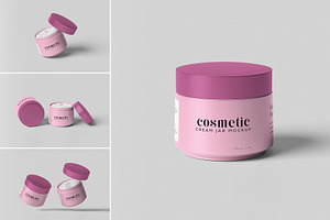 Cosmetic Jar Mockup, a Packaging Mockup by hokagata