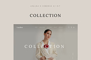 Loulou | Fashion E-commerce Template, a Landing Page Template by Skolastika Phoebe (Thumbnail 6 of 11)