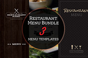 Restaurant Menu Bundle, a Brochure Template by Nathan Knight Design (Thumbnail 1 of 5)