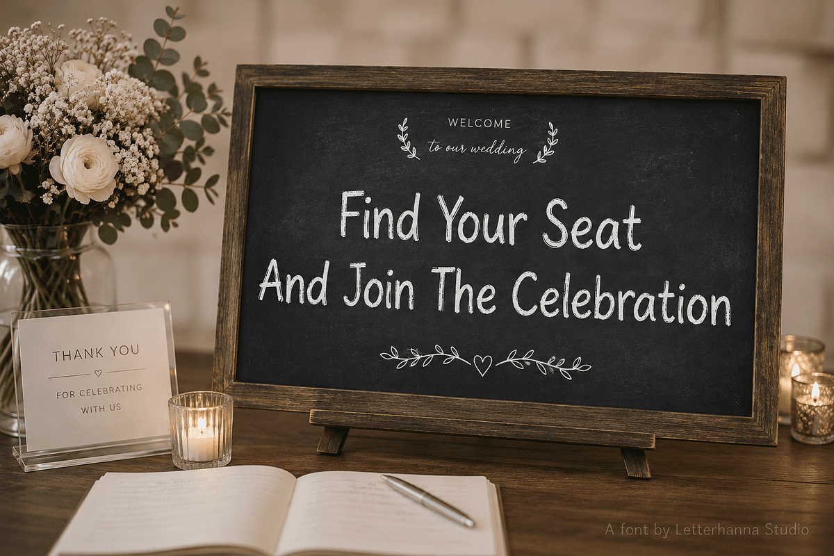 Warmstreak Chalk Font, a Handwritten Font by Letterhanna Studio (Photo 8 of 9)
