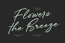 Flowers the Breeze Handwritten Font