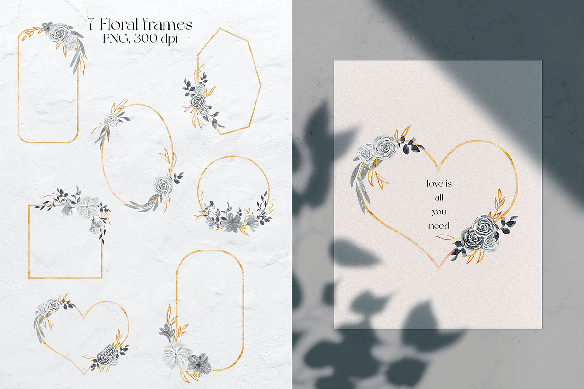 Mystic Lunar Florals Watercolor, an Illustration by Catch the Dream Art (Photo 6 of 9)