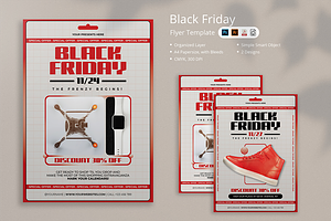 Retaka - Black Friday Flyer, a Flyer Template by Attype