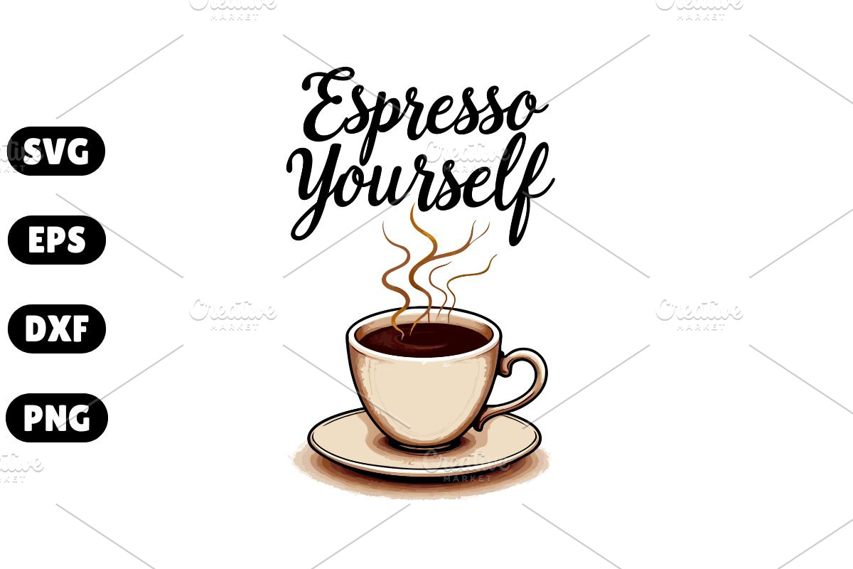 Espresso Yourself – Fun Coffee #1, an Illustration by Awieee1 (Photo 1 of 4)