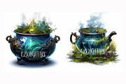 Halloween Cauldron Clipart Set Of 12, an Object Illustration by EzDigitals (Thumbnail 7 of 7)